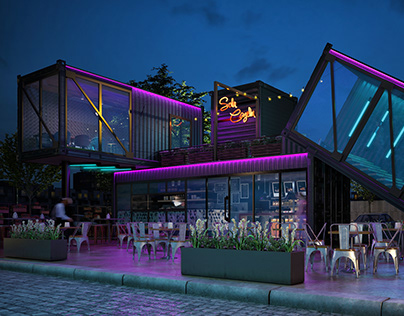Shipping Containers Restaurant