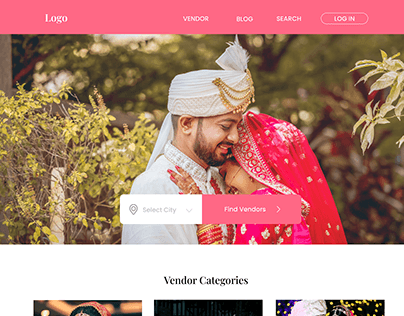 Landing page for Marriage Website