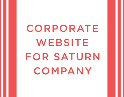 Redesign corporate website for Saturn company