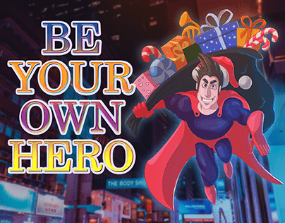 Poster character design SUPERMAN - HERO