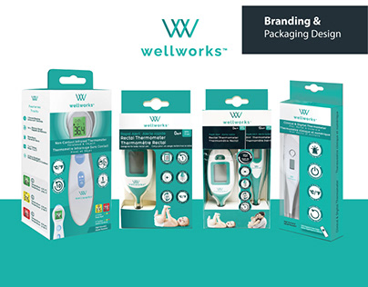 Branding & Packaging Design for Thermometer Brand