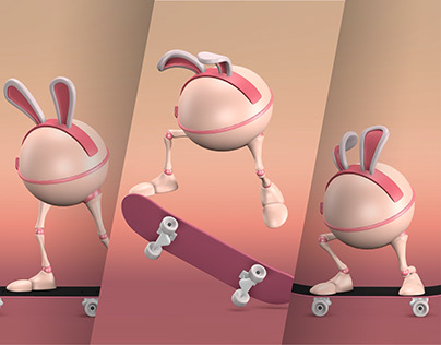 Skateboard Kickflip Animation