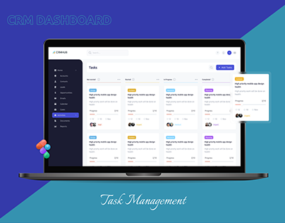 Saas Task Management Dashboard Design