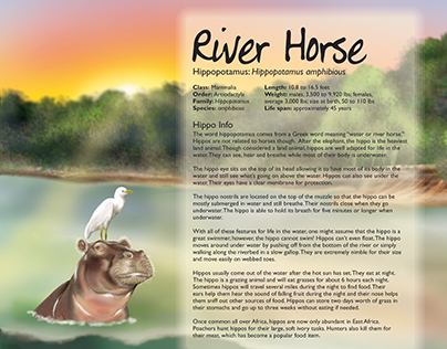 River Horse two page spread