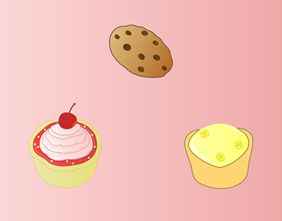 Vector illustrations - Sweet pastries