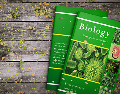 Biology cover book for first grade secondary