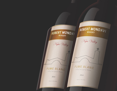 Robert Mondavi Wine Bottle