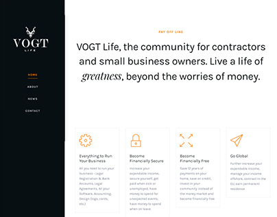 VOGT LIFE Web Design & Development