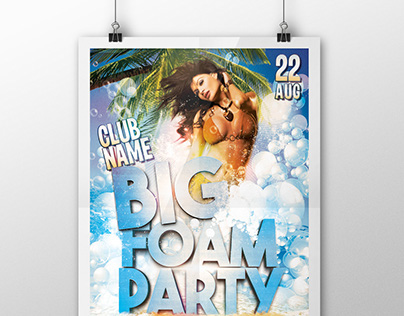 Big Foam Party Flyer/Poster