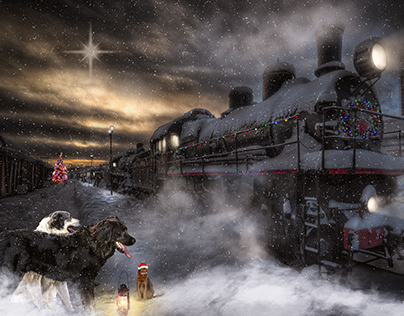 The North Pole Express Christmas Composite