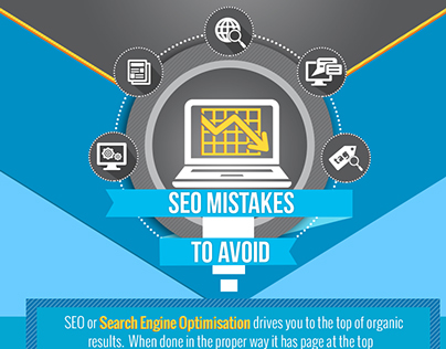 Infographic called "SEO Mistakes To Avoid"