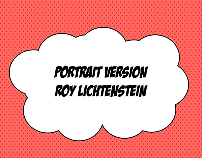 Portrait version Roy Lichtenstein