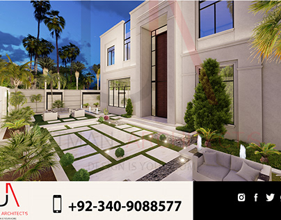 exterior design for villa in Qatar neo-classic design
