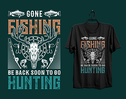 Fishing To Hunting T-shirt Design
