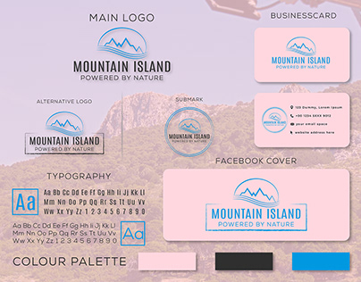 Mountain Island logo And Branding Kit.