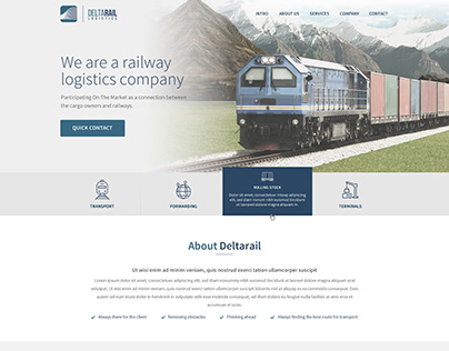 Railway Logistics Company Website Design