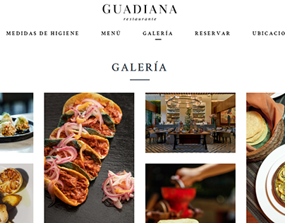Guadiana Restaurant Website & Widget