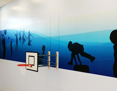 School Gym (UK) - Wall Graphics