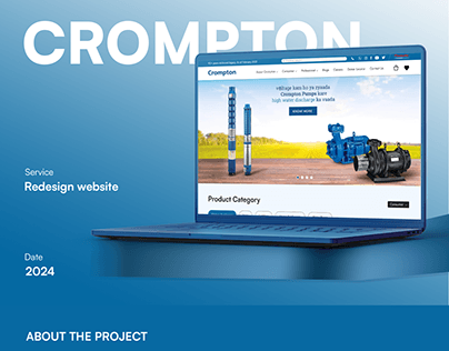 Project thumbnail - CROMPTON | WEBSITE REDESIGN