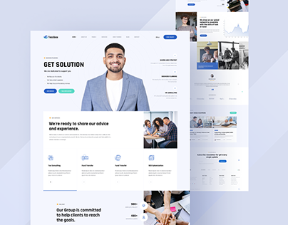 Tezzbax_Business Consulting website Design