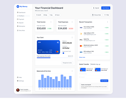 My Menny - Financial UI Dashboard