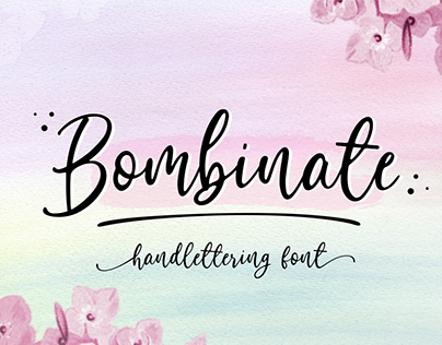 Bombinate // Handlettering Font