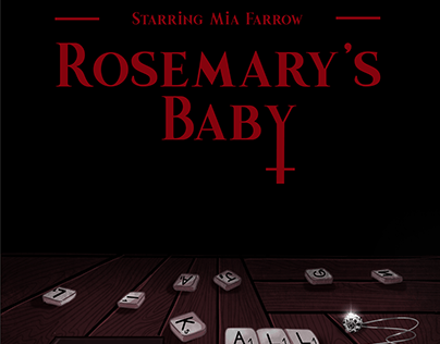 Cartaz tipográfico | Rosemary's Baby