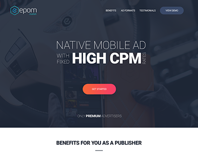 Epom Native Mobile Ad Landing