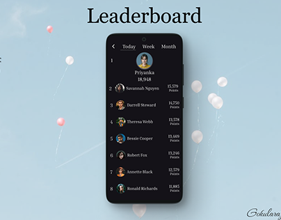 Day 19 Daily UI challenge - Leaderboard