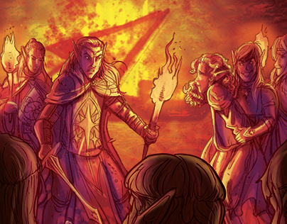 The Burning of the Boats by Feanor