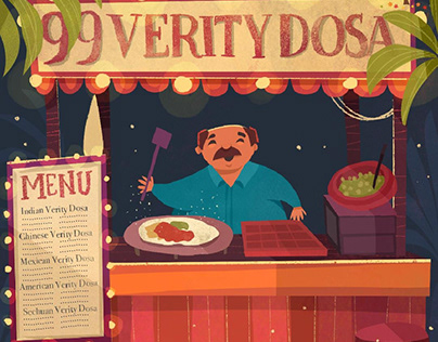 Illustration of a 99 Verity Dosa cart.