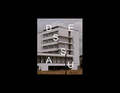 trip to Bauhaus Dessau // modular layout grid poster