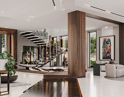 Modern Interior Design for a Ground Floor of a Villa