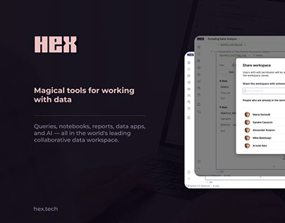 Hex.Tech | Collaborative Workspace | UI UX