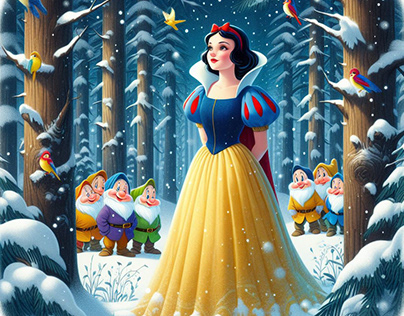 Snow White Character Illustration Post