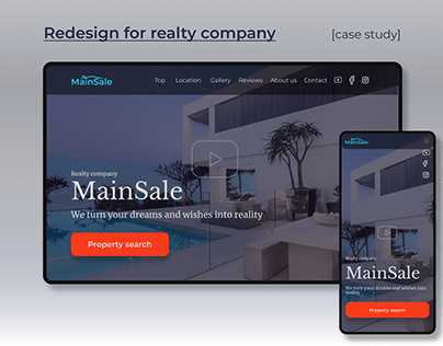 Redesigne for realty company