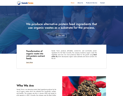 Samaki Farms Website Design