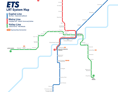 Edmonton LRT System Map
