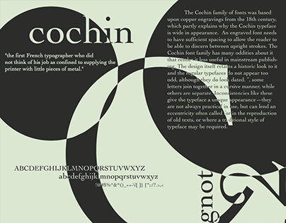 Typeface Specimen Poster Design
