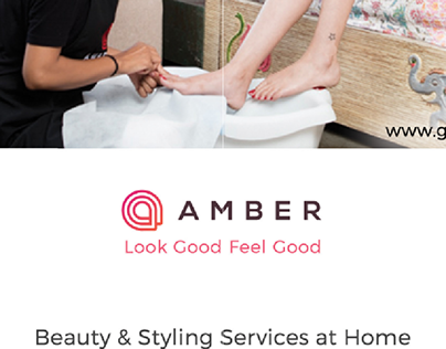 Marketing materials for Amber Beauty