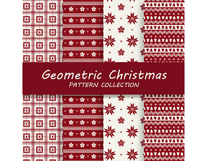 Geometric-christmas-pattern-collection