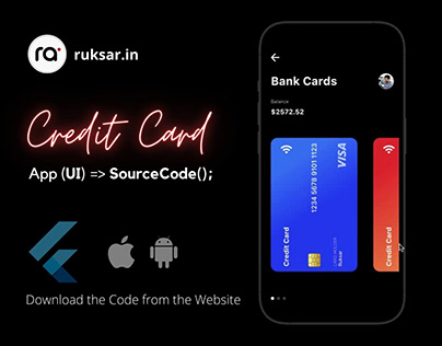 Bank Credit Card App UI Animation Bundle with Flutter