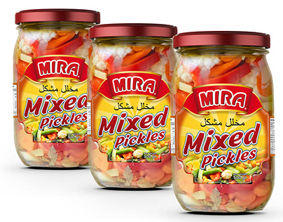 Label sketch | MIRA Mixed Pickles
