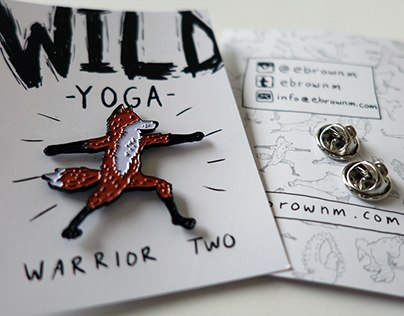Wild Yoga Lapel Pins!