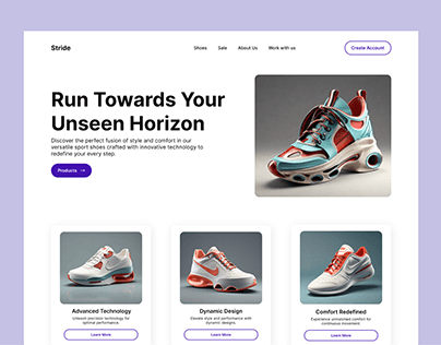 Shoes Company Web Design Concept