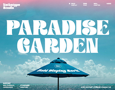 Paradise Garden - Serif Font