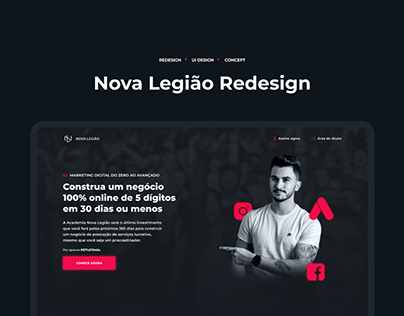 Project thumbnail - Nova Legião Redesign | Página de Venda
