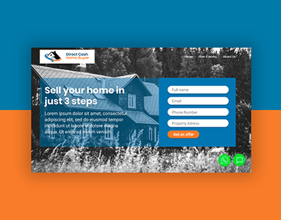 Direct Cash Home Buyer | Web Redesign | UX & UI
