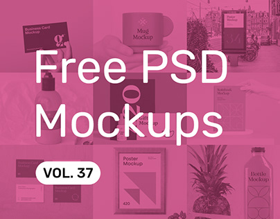 Free PSD Mockups vol. 37