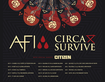 AFI - Circa Survive - Tour Poster